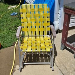 Vintage Aluminum Folding Lawn Chair