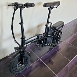 Electric Bike Ebike E-bike Folding Bike . 650lb front  suspension & 450lb back suspension. Super Electric bike up to 25mph 40miles range. $500! 0050mi