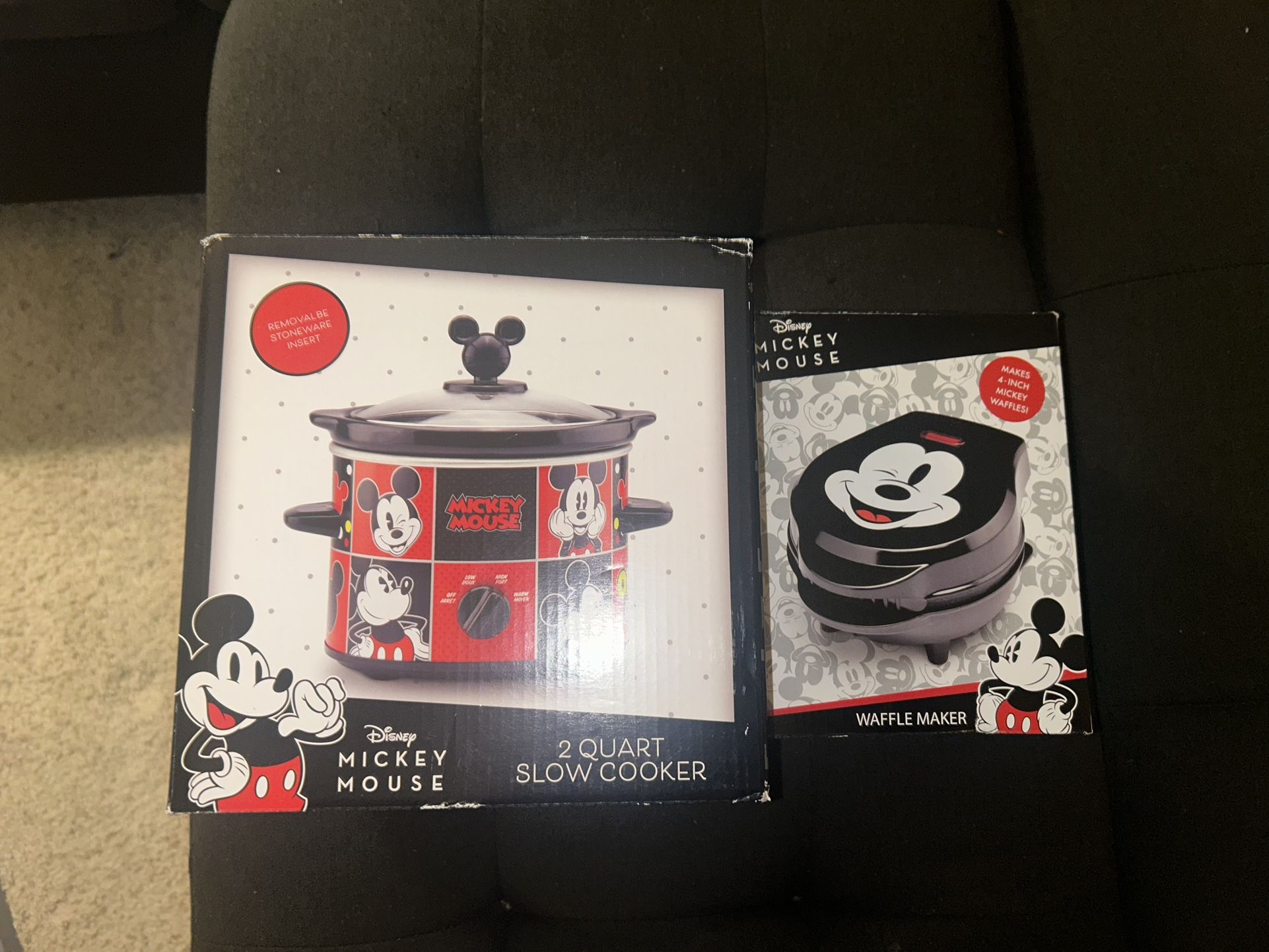 Mickey Mouse Crock Pot And Waffle Maker