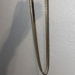 Solid 14 KT Gold Dipped Cuban Link Chain