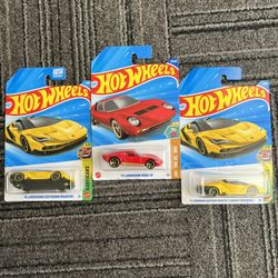 Hot Wheels Lamborghini Bundle – Brand New | 3 Cars