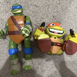TMNT Leonardo & Michelangelo Action Figures