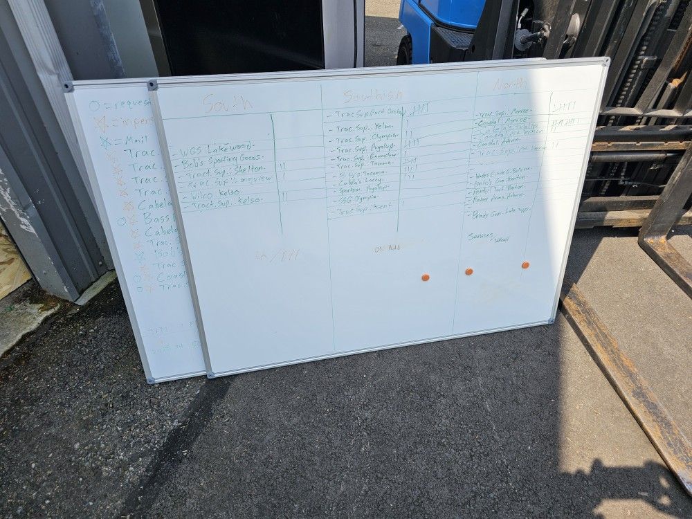 Large Magnetic Dry Erase White Boards