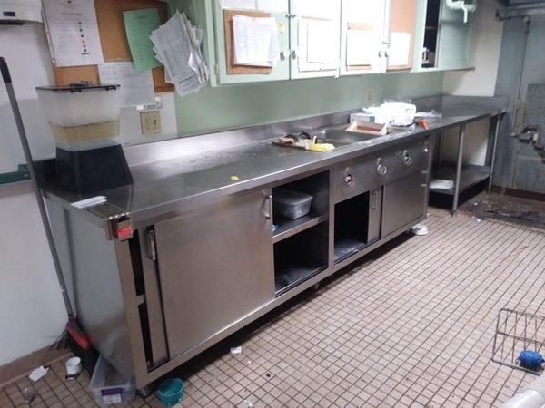 Hobart Commercial Kitchen Stainless Steel Workstation W 3 Heated