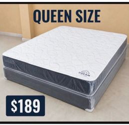Queen Mattress Set – Medium – Brand New – Delivery Available 🚚
