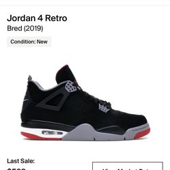New Jordan 4s Breds  