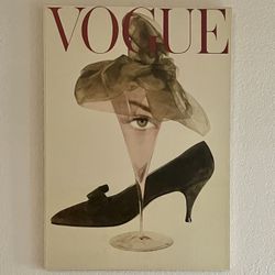Vogue Cover Artwork On Wrapped Canvas