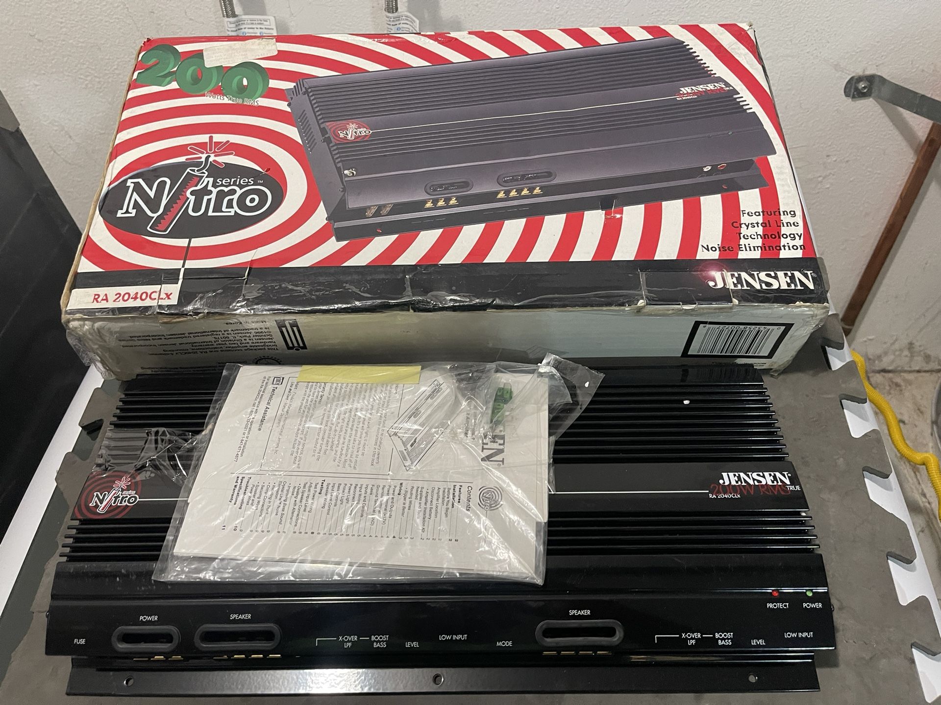 New Jensen Car Amp 200 Watts 4 Channel Bridgeable