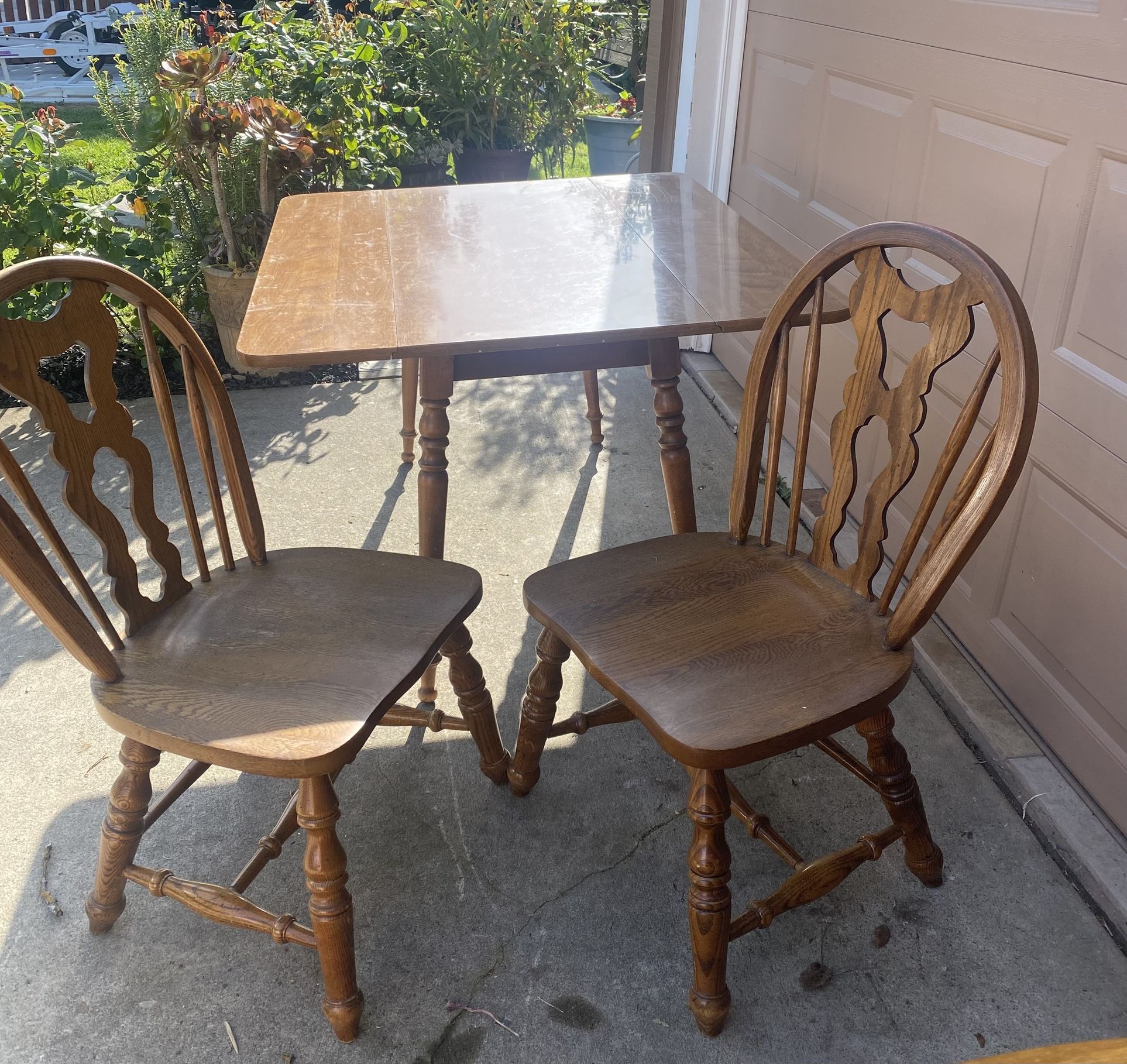Dining Table/Extendable Drop Leaf Folding Real Wood Desk 