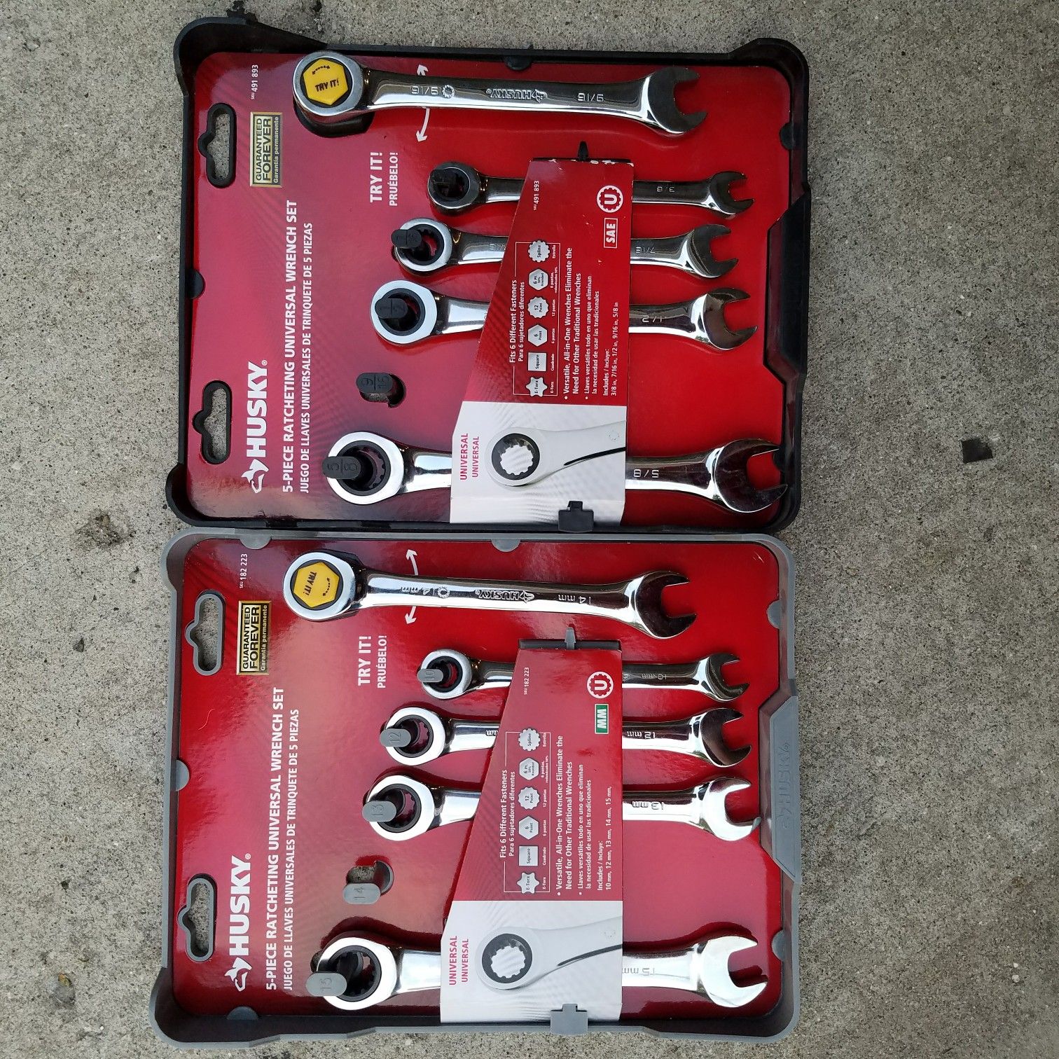 Husky wrench ratchet sets new