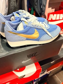 Nike Blue and Gold Low-Top Sneakers