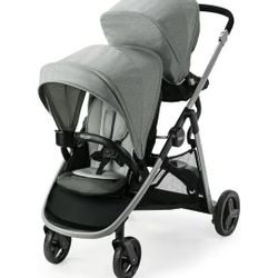 Graco Ready2Grow 2.0 Double Stroller Features Bench Seat and Standing Platform Options, Rafa