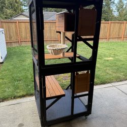 Catio Cat Enclosure With Wheels & Cover