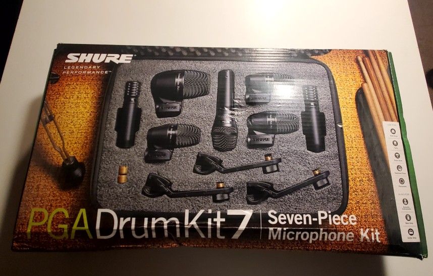 Shure 7 Piece Drum Mic Set!