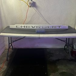 19-22 Chevy Silverado 1500 Custom WT OEM Center Grille Bar Molding Trim (White)