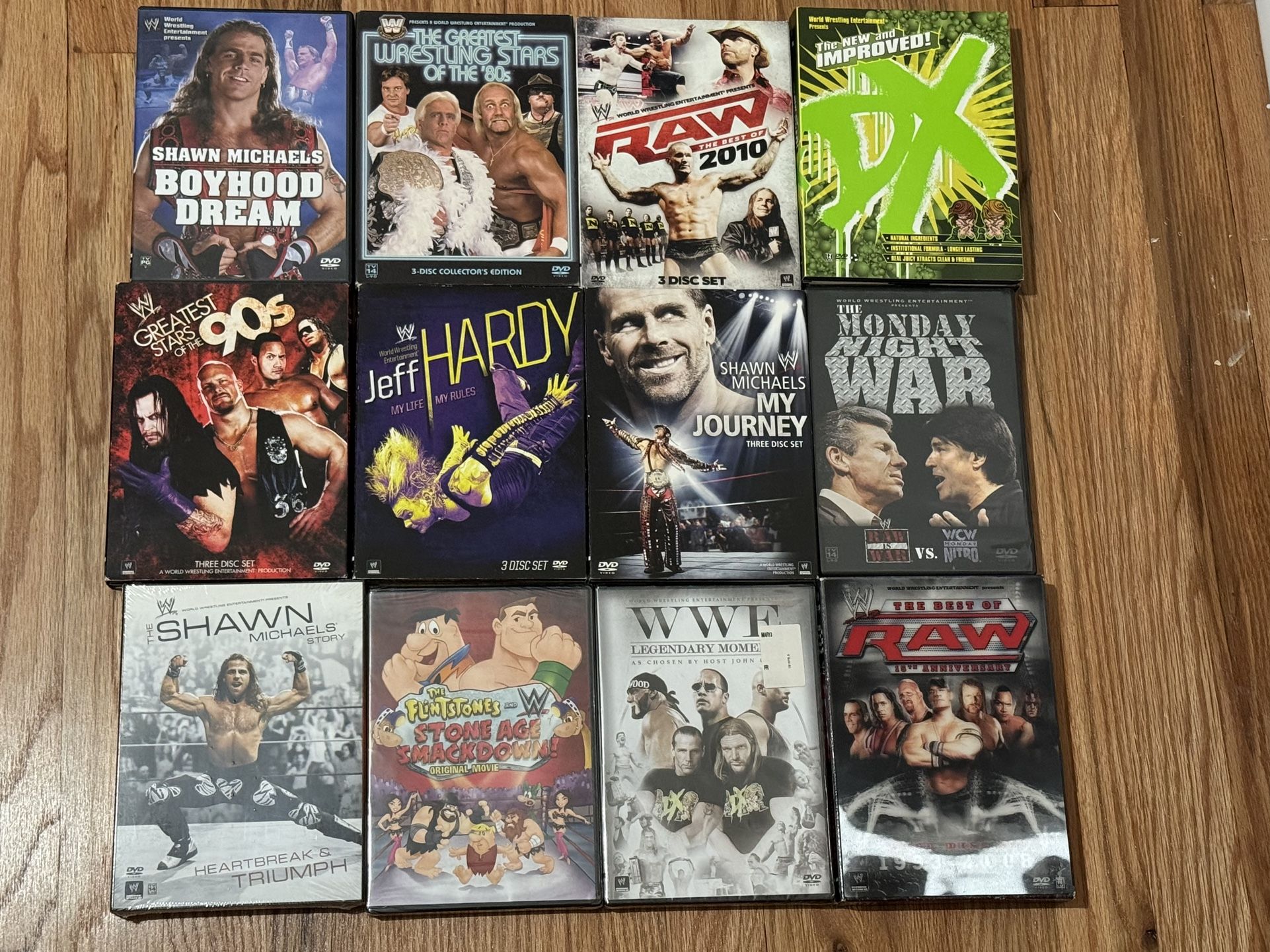 Lot Of 12 WWE Wrestling DVDs