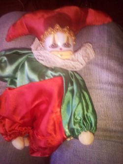 Vintage Porcelain Jester Doll