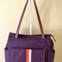 FOSSIL💥VINTAGE💥Canvas Plum Tote