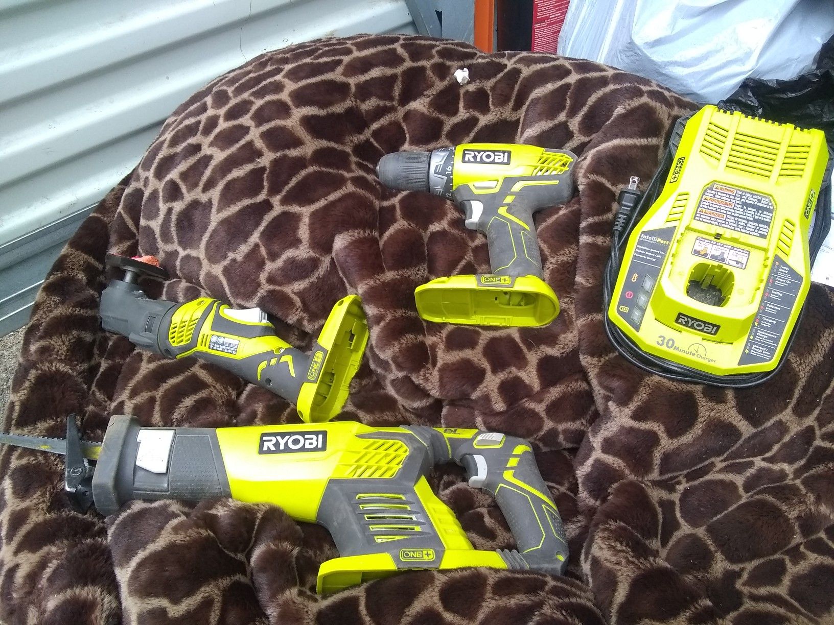 Ryobi tools just need a battery