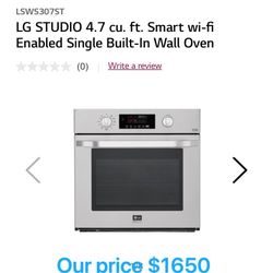 LG 30” Single Oven