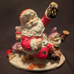 Vintage JCPenney Santa Clause Tea Light Holder 