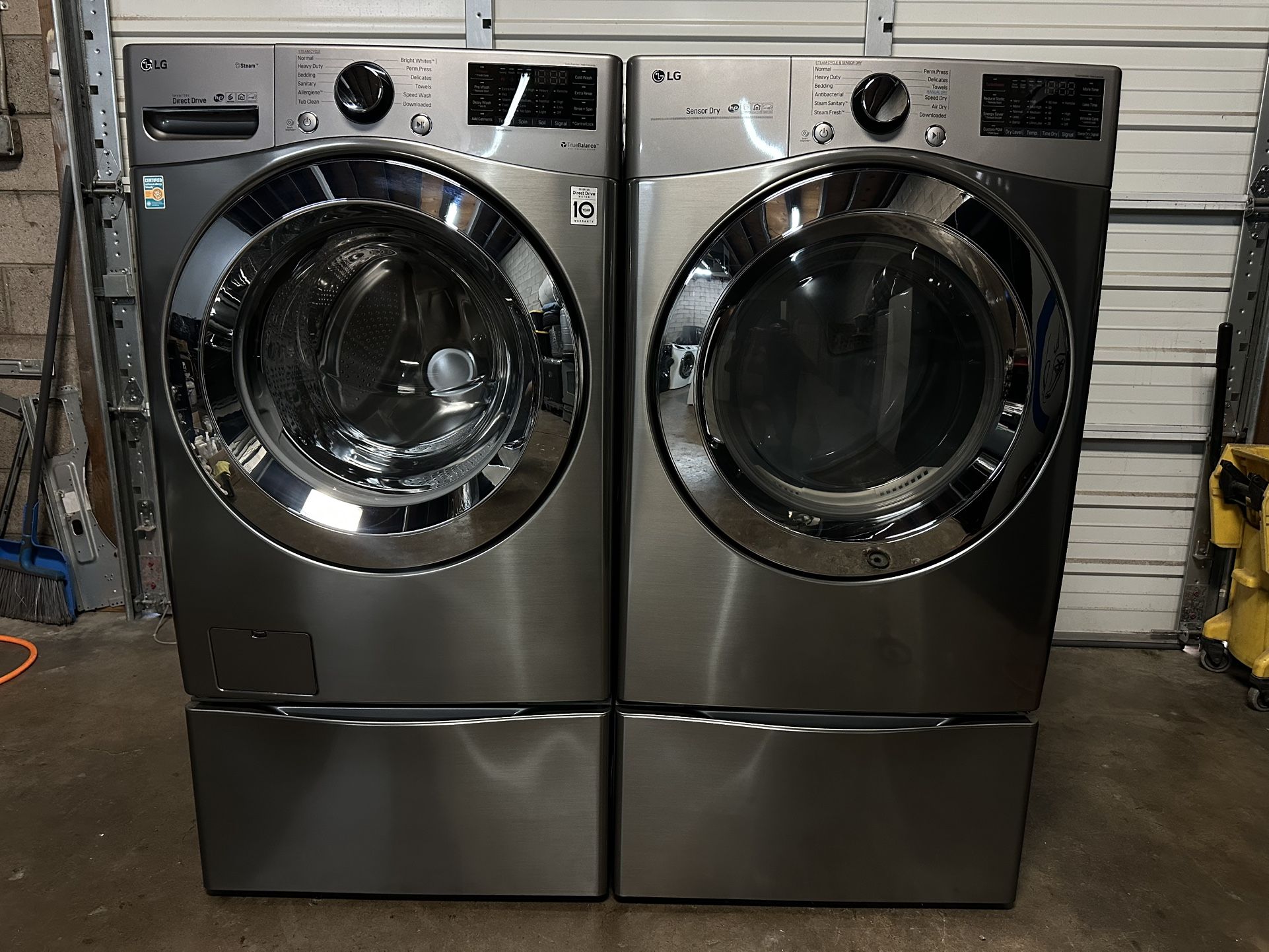 VERY NICE LG WASHER AND ELECTRIC DRYER SET EXCELLENT CONDITIONS