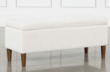 Dean Sand Upholstered Storage Bedroom Bench