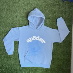 Sp5der Hoodie (blue) (M)