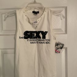 Vintage “be Sexy It Doesn’t Mean You Have To Have Sex” Tank Top Size L