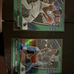 MARKUS HOWARD GREEN PRIZM ROOKIE CARD JERSEY #0 MARQUETTE NUGGETS 2020 PANINI + 2020 Panini Prizm Draft Picks Collegiate Udoka Azubuike #31 Green