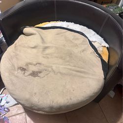 Large Round Couch  Needs Work Free