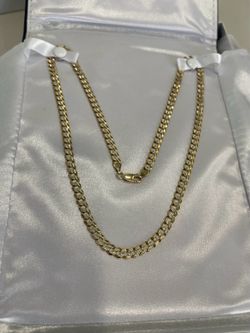14k Diamond Cut Cuban Chain  25.2 g
