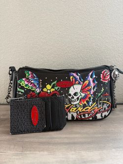 Ed Hardy with matching wallet