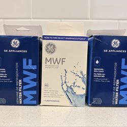 Three New Genuine GE MWF Water Filters