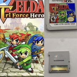 The Legend of Zelda Tri Force Heroes Nintendo 3DS Cartridge Only Tested