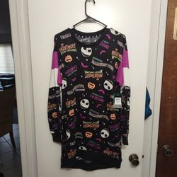 The Nightmare Before Christmas Sleep Shirt Sz Sm