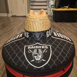 Las Vegas Raiders Straw Hat Sombrero Cap Beach Festival Pool Summer Sports tools Lawn Party Gorra 