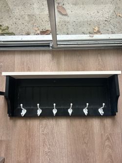 Wood coat rack