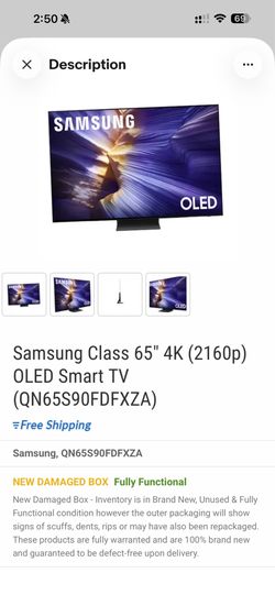 Samsung S90F QD-OLED 65inch