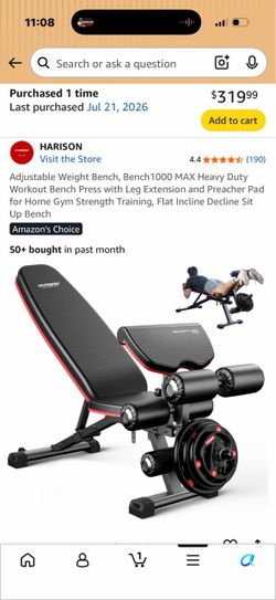 Workout bench