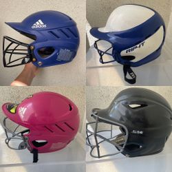 Batting Helmets $10 Each Pick Up Good Condition Adidas, All-star, Rip-it