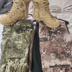 Boys XL hunting Jacket And Pants ,boots
