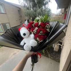 Snoopy Floral Arrangement