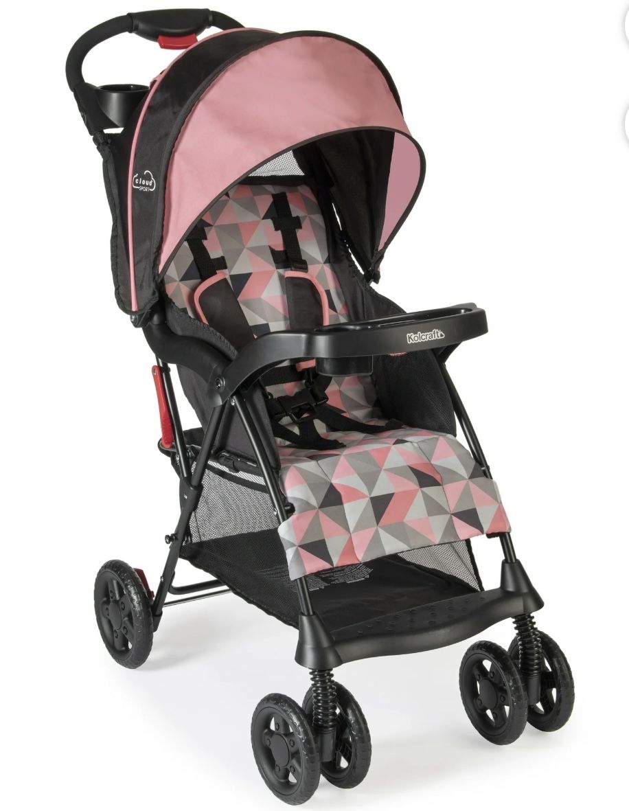 Kolcraft Cloud Sport Girl Lightweight Stroller for Child/Toddler, Coral