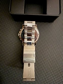 Fossil Men's Watch, Grant Quartz Stainless Steel Chronograph Watch for Men