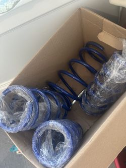 Blue 1.5" Drop Manzo Racing Performance Lowering Spring For 03-06 Scion xA xB