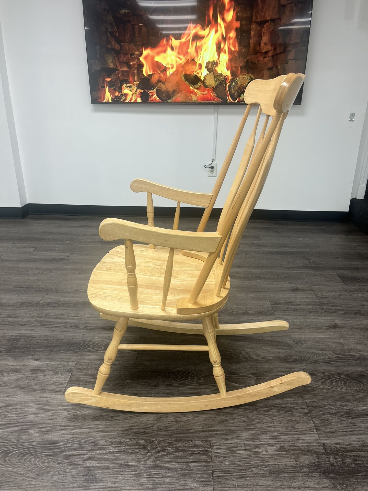 Adult Wooden Rocking And Feeding Chair 