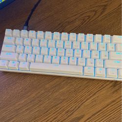 White Gaming RGB Keyboard 