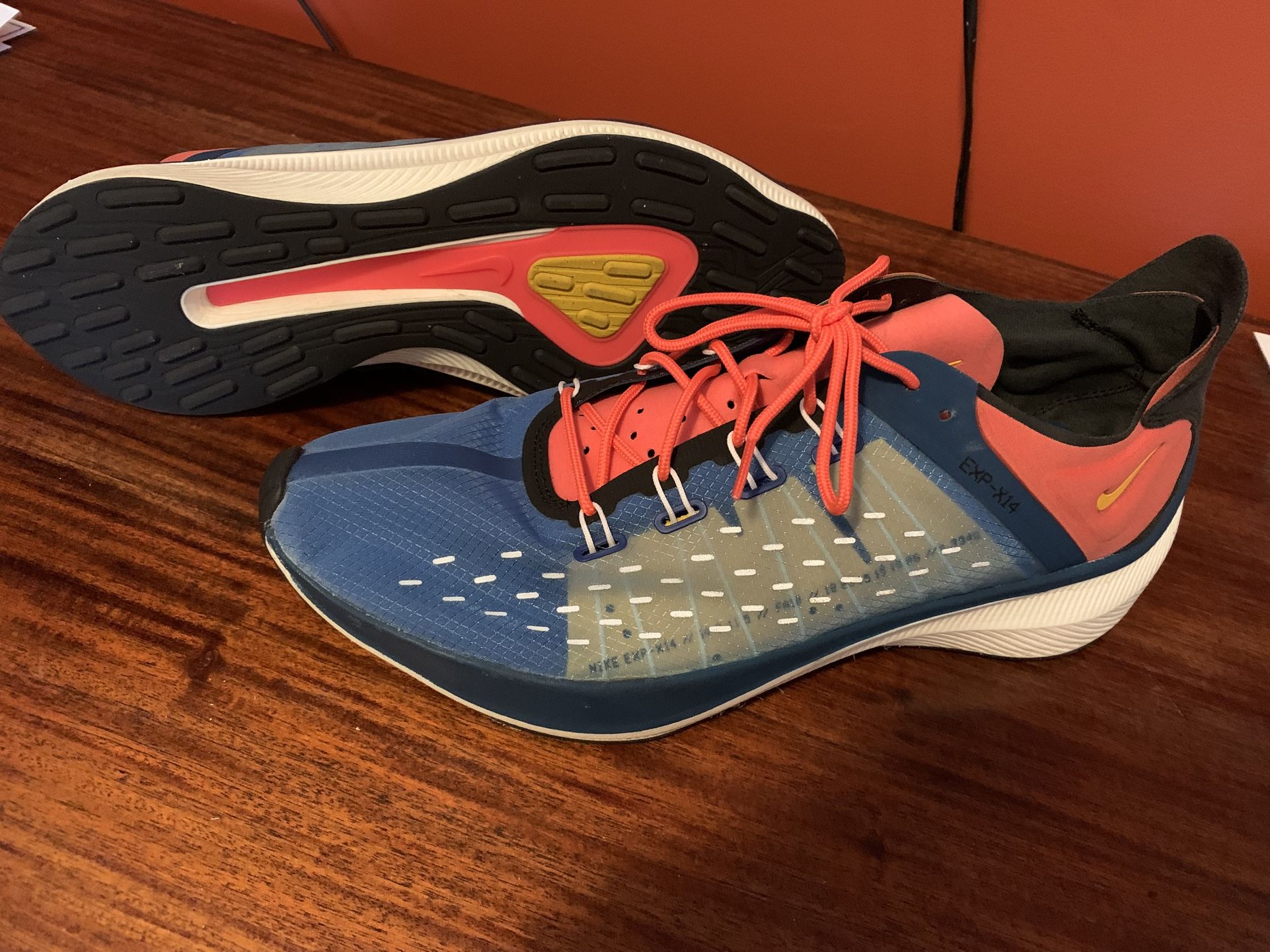 Mens Nike EXP-XP 14 Running Sneaker Size 12.5, Blue/ Gray