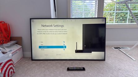 Samsung TV with remote